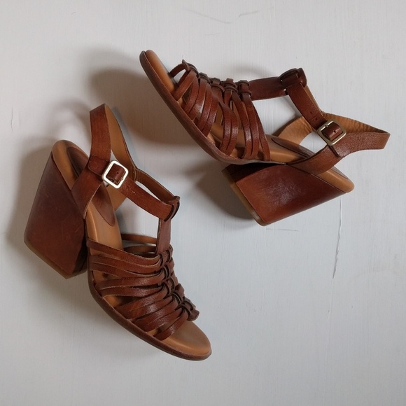 Korks by Kork Ease Cruz Leather Sandal Heels 7 - Picture 5 of 8